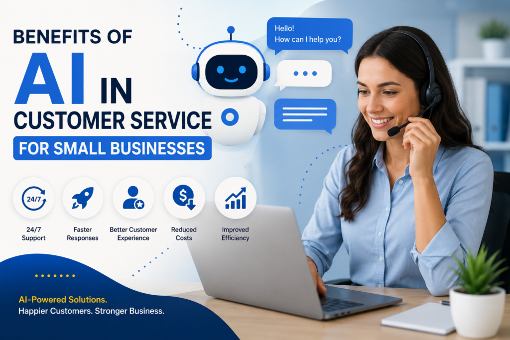 AI-powered customer service helping small businesses provide faster support and improve customer satisfaction