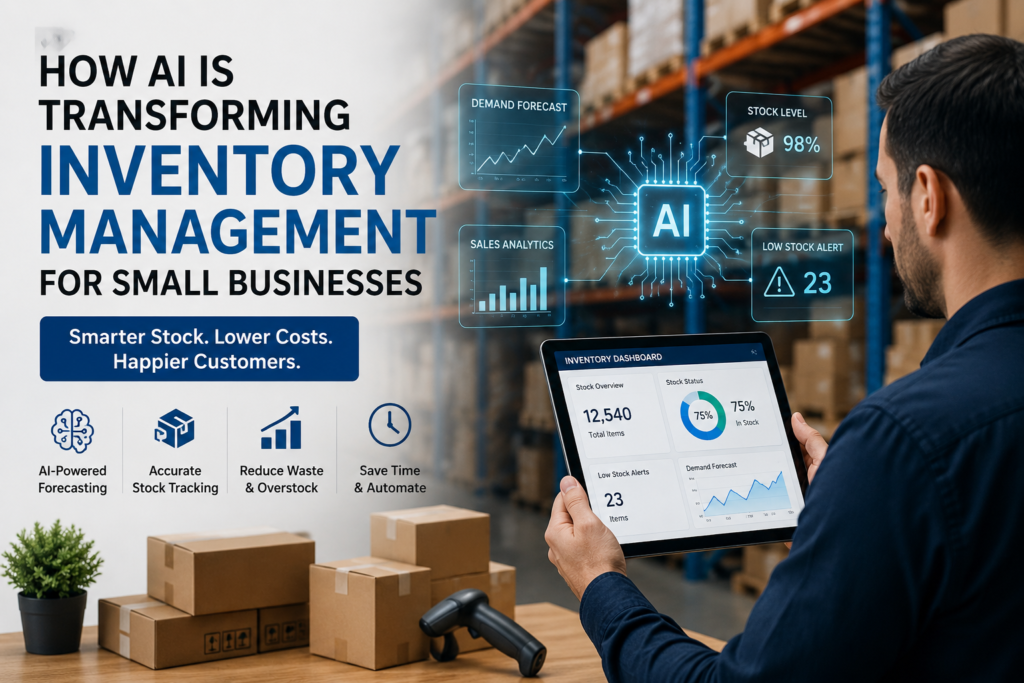 AI inventory management helping small businesses automate stock tracking and demand forecasting in 2026