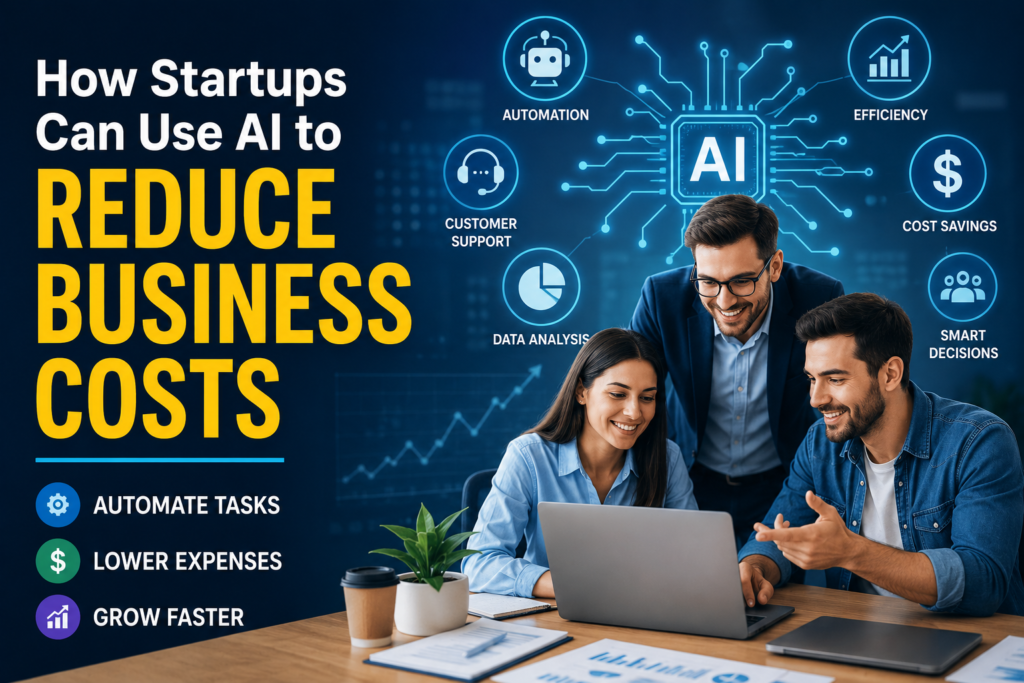 How startups can use AI to reduce business costs through automation and smarter decision-making