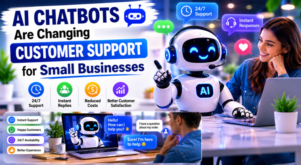 AI chatbots helping small businesses provide instant customer support and improve customer satisfaction